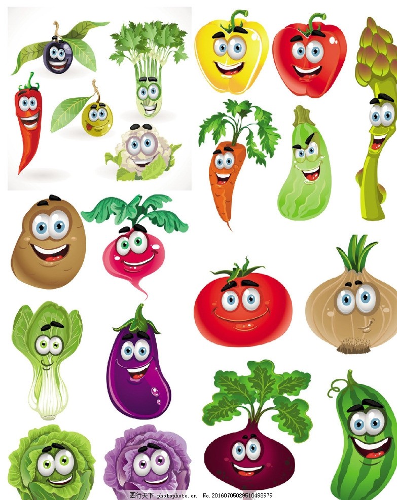 卡通蔬菜表情 從苗木開(kāi)始的萌趣世界